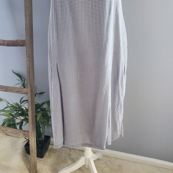 Calvin Klein Gray Spaghetti Strap Silk Pocket Dress Size 12 - Picture 4 of 8